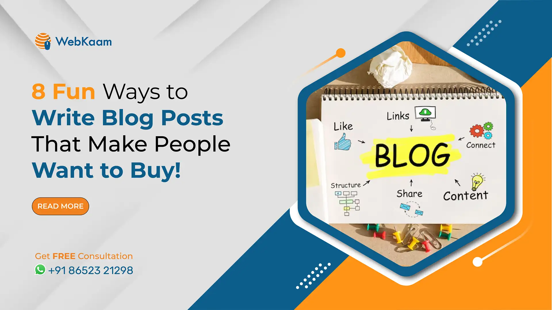 8 Fun Ways to Write Blog Posts That Make People Want to Buy - Banner