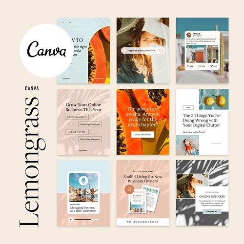 Canva-lemongrass-social-media-templates